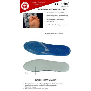 COCCINE ARA ORTHO Ортопедични силиконови стелки при наднормено тегло, работа на крак и чувствителни крака