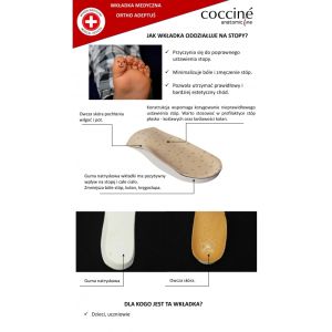 COCCINE ORTHO ADEPTUS Детски супинаторни стелки от естествена кожа