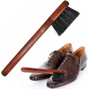 COCCINE Дървена четка  с конски косъм за нансяне на боя за обувки, 16 см