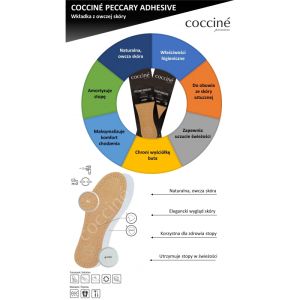 COCCINE PECCARY ADHESIVE Тънки, самозалепващи стелки от естествена кожа 
