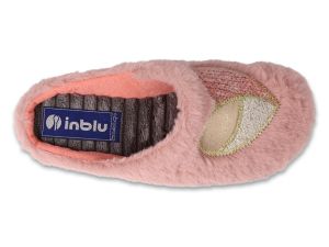 INBLU 155D148 Италиански дамски чехли,  Розови със сърца