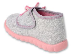 BEFADO FLEXI 454P035 Гъвкави бебешки пантофки за момиче, Сиви