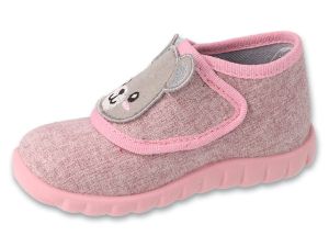 BEFADO FLEXI 454P037 Гъвкави бебешки пантофки за момиче, Розови