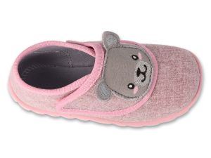 BEFADO FLEXI 454P037 Гъвкави бебешки пантофки за момиче, Розови