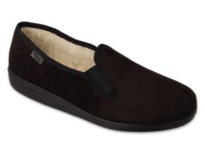 Dr Orto 013M320 Домашни пантофи с естествена вълна, черни