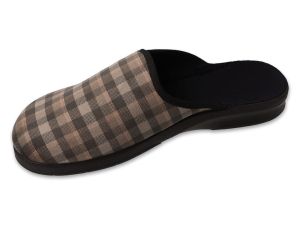 BEFADO 548M048 Полски мъжки  домашни чехли, Кафяво каре