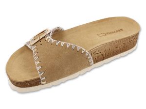 INBLU 158D107 Papuci ortopedici dama, alb