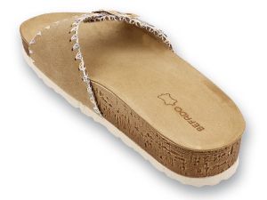 INBLU 158D107 Papuci ortopedici dama, alb