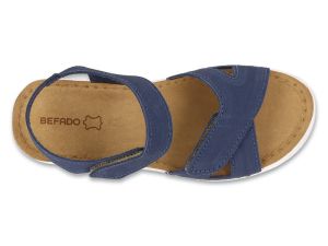 BEFADO HOME&GO 158D310 Дамски анатомични сандали с лепки, Сини