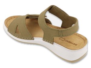 BEFADO HOME&GO 158D309 Дамски анатомични сандали с лепки, Каки