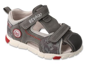 BEFADO ADVENTURE 170P107 Детски сандали за момче, Сиви