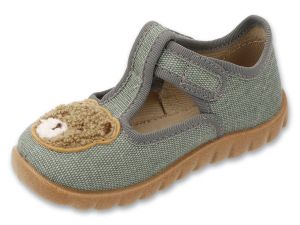 BEFADO FLEXI 627P015 Детски пантофи - зелени с мече 