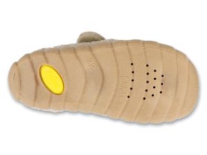 Топли детски пантофи Befado FLEXI 465P220 бежови с мече