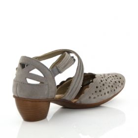 RIEKER 43759-42 Дамски обувки  с патентован комфорт - сиви 