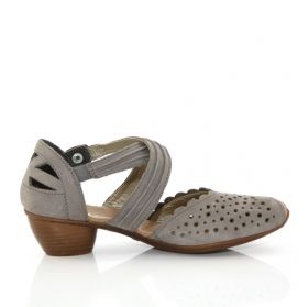 RIEKER 43759-42 Дамски обувки  с патентован комфорт - сиви 