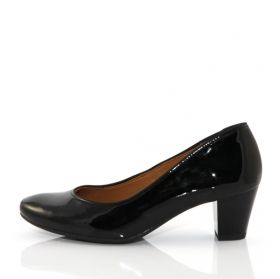 Немски черни дамски обувки с ток - пролет, лято, есен